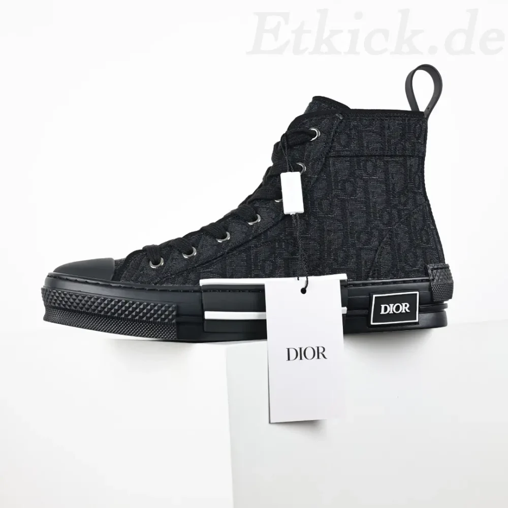 B23 Oblique High-Top-Sneaker CD Oblique Schwarz – Bild 3