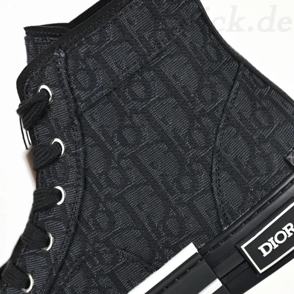 B23 Oblique High-Top-Sneaker CD Oblique Schwarz – Bild 10