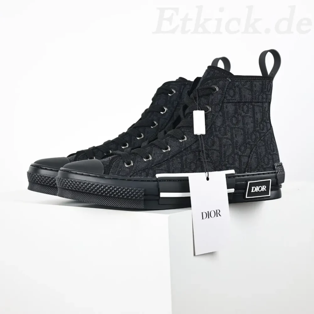 B23 Oblique High-Top-Sneaker CD Oblique Schwarz – Bild 8