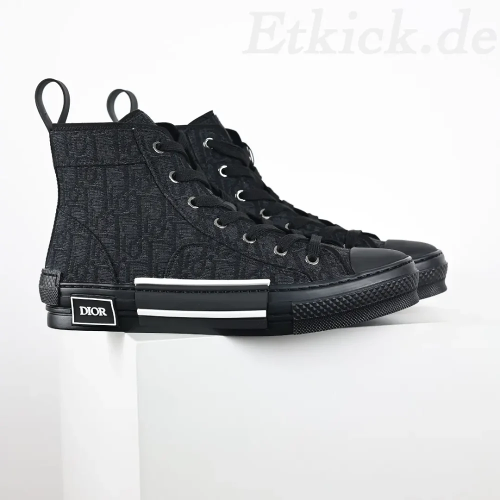 B23 Oblique High-Top-Sneaker CD Oblique Schwarz – Bild 5