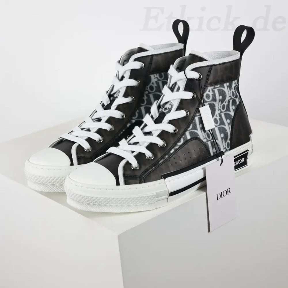 B23 Oblique High Top Sneakers CD Oblique Schwarz