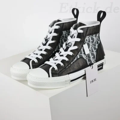 B23 Oblique High Top Sneakers CD Oblique Schwarz