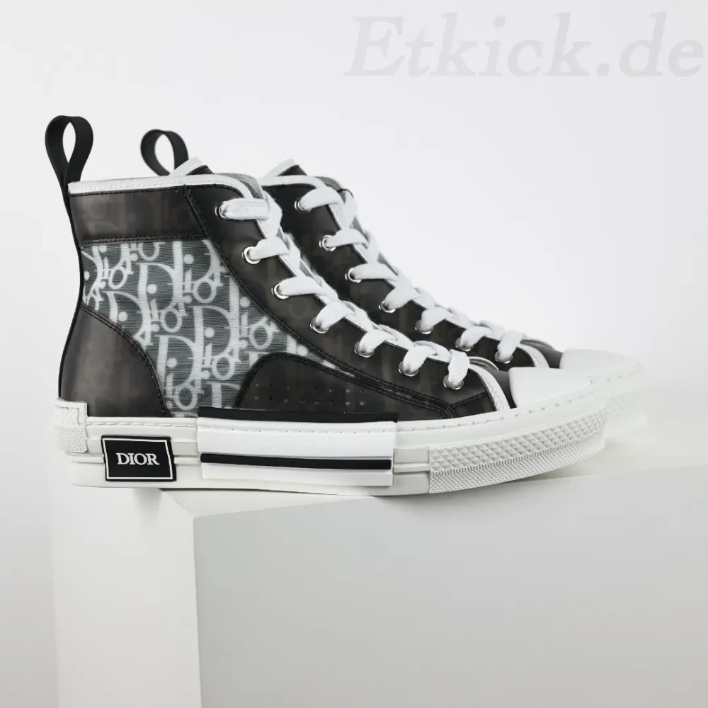 B23 Oblique High Top Sneakers CD Oblique Schwarz – Bild 2