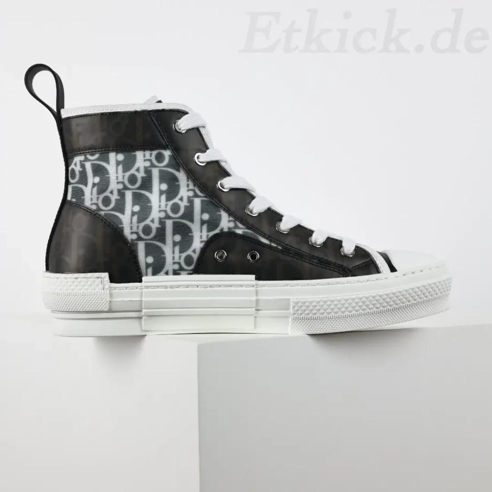 B23 Oblique High Top Sneakers CD Oblique Schwarz – Bild 4