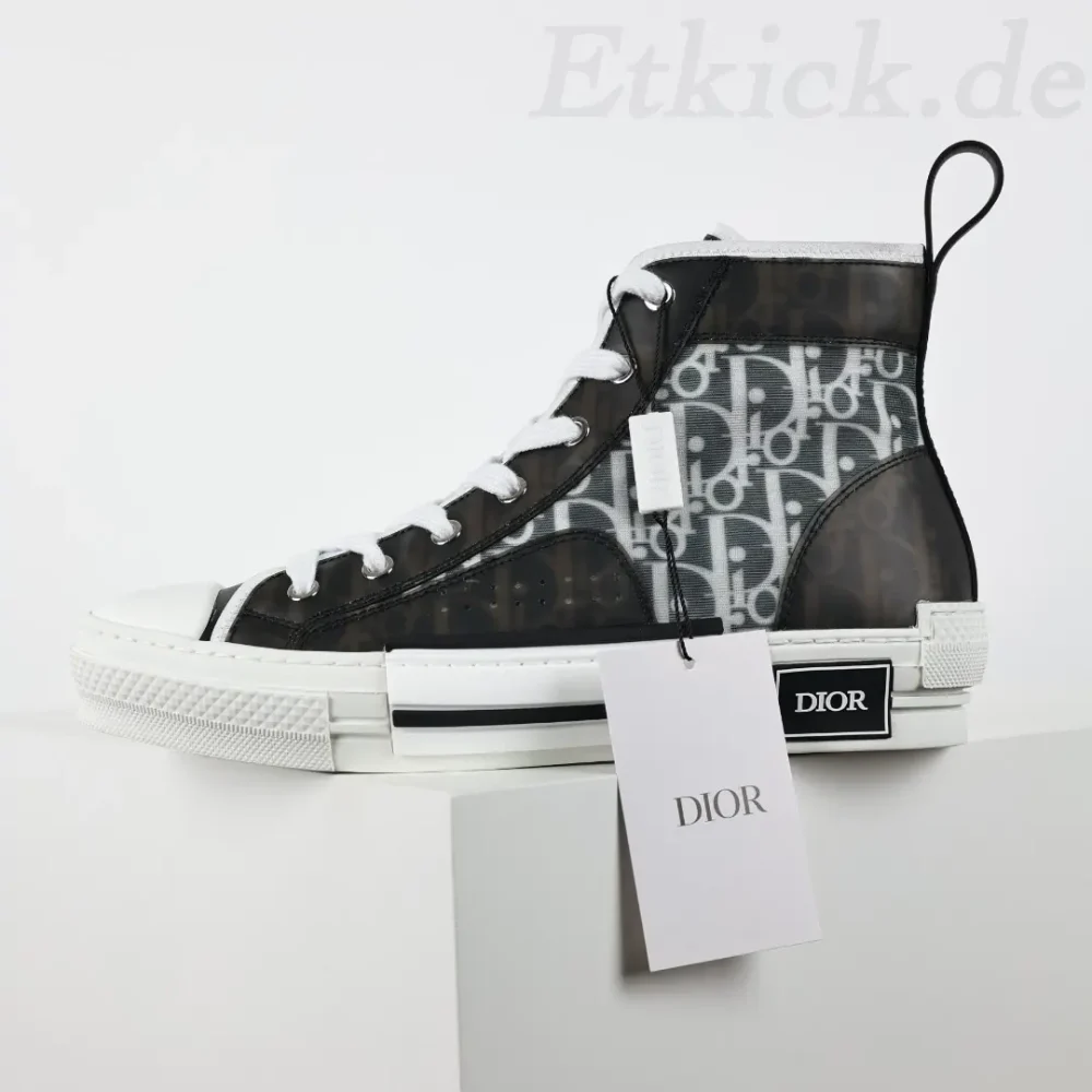 B23 Oblique High Top Sneakers CD Oblique Schwarz – Bild 3