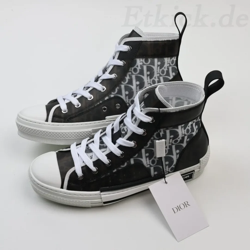 B23 Oblique High Top Sneakers CD Oblique Schwarz – Bild 6