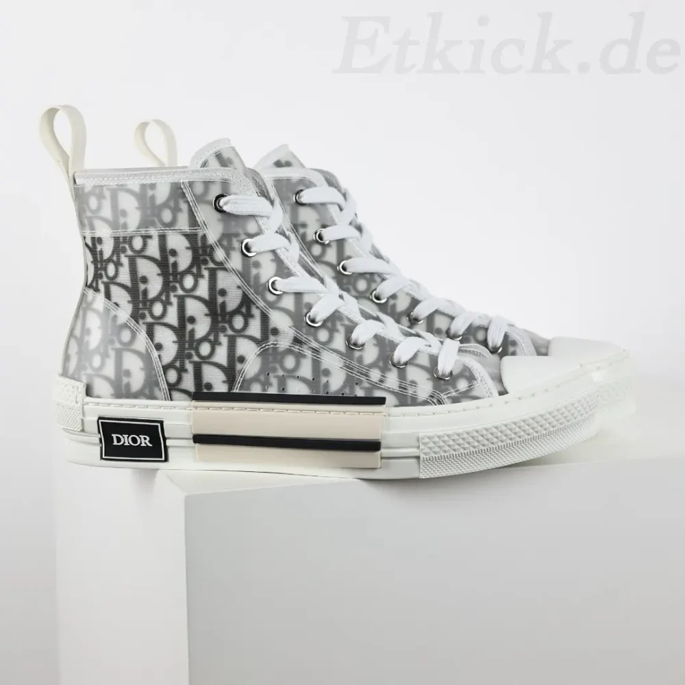 B23 Oblique High Top Sneakers Klassisch Grau – Bild 3