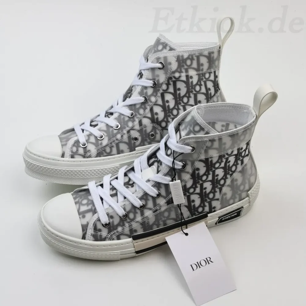 B23 Oblique High Top Sneakers Klassisch Grau – Bild 7