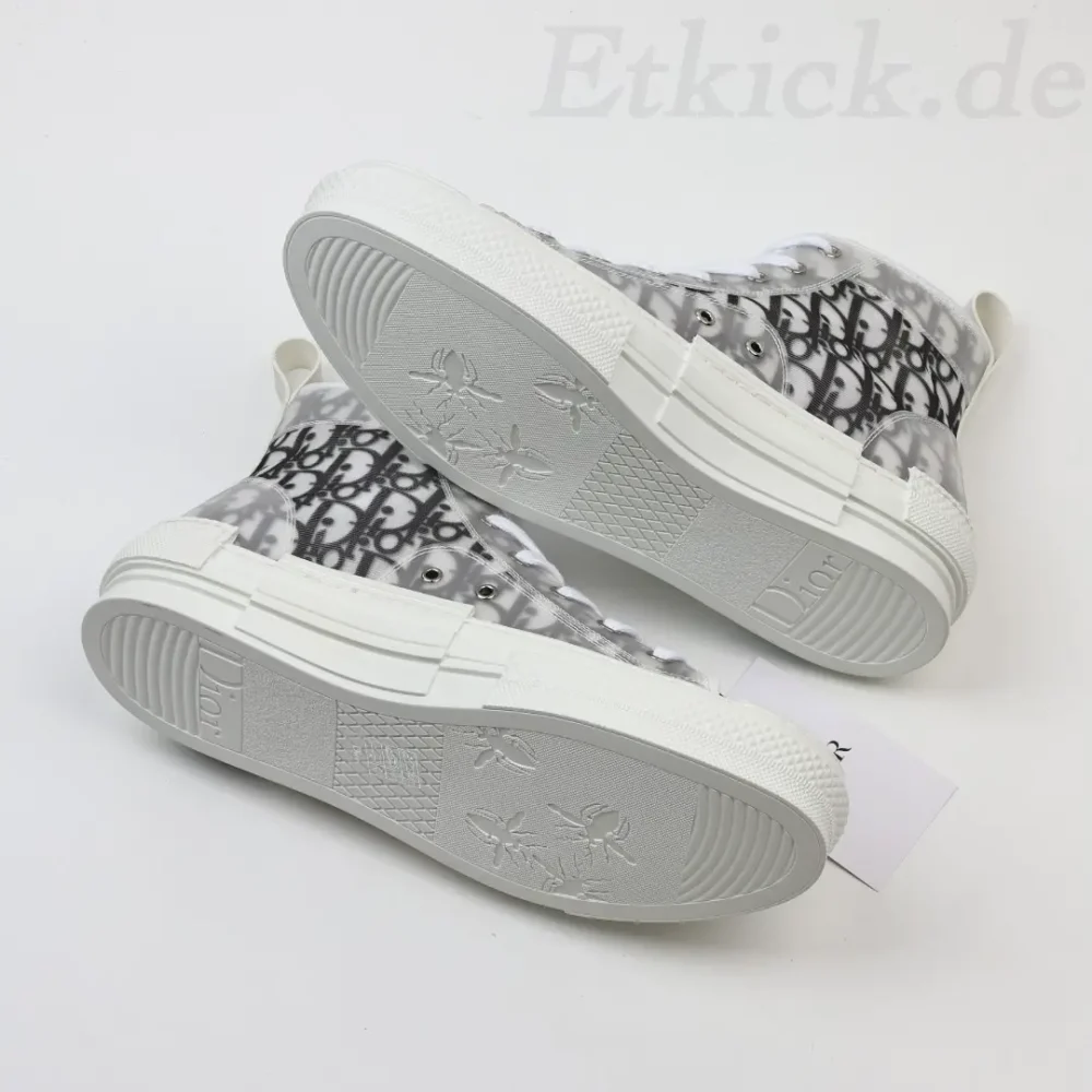 B23 Oblique High Top Sneakers Klassisch Grau – Bild 8