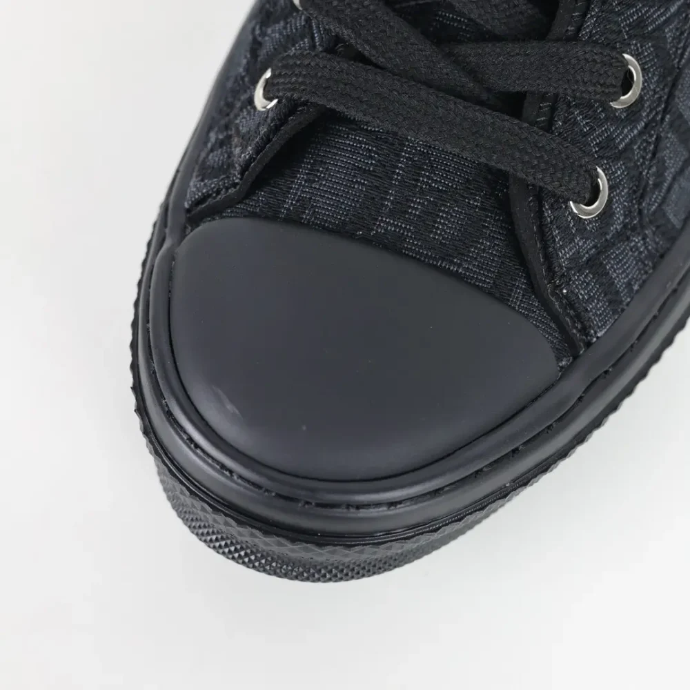 B23 Oblique Low-Top-Sneaker CD Oblique Schwarzer Druck – Bild 7
