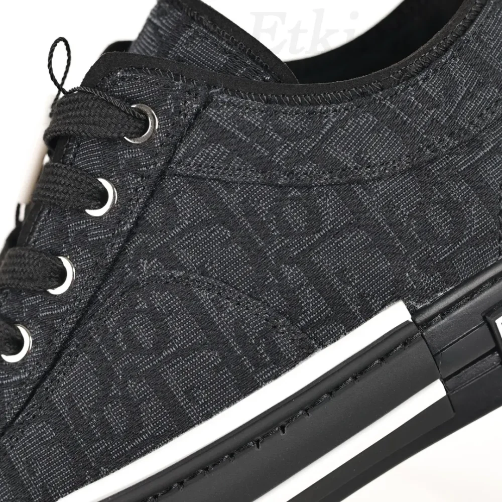 B23 Oblique Low-Top-Sneaker CD Oblique Schwarzer Druck – Bild 8