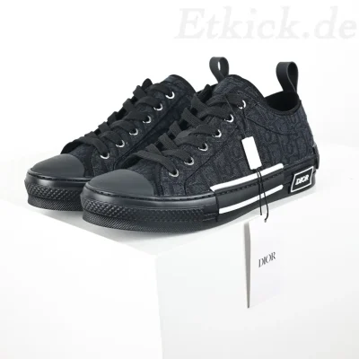 B23 Oblique Low-Top-Sneaker CD Oblique Schwarzer Druck