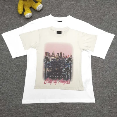Balenciaga Round Neck Los Angeles Nachtansicht Shirt