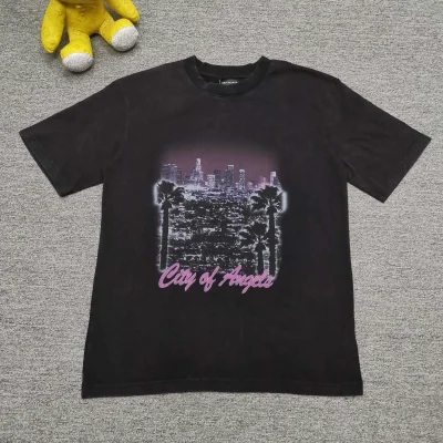 Balenciaga SS25 lässiges Kurzarm-T-Shirt im Promi-Stil