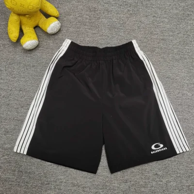 Balenciaga x Lamborghini Sporty B Trainingsshorts in Schwarz, Grau und Weiß