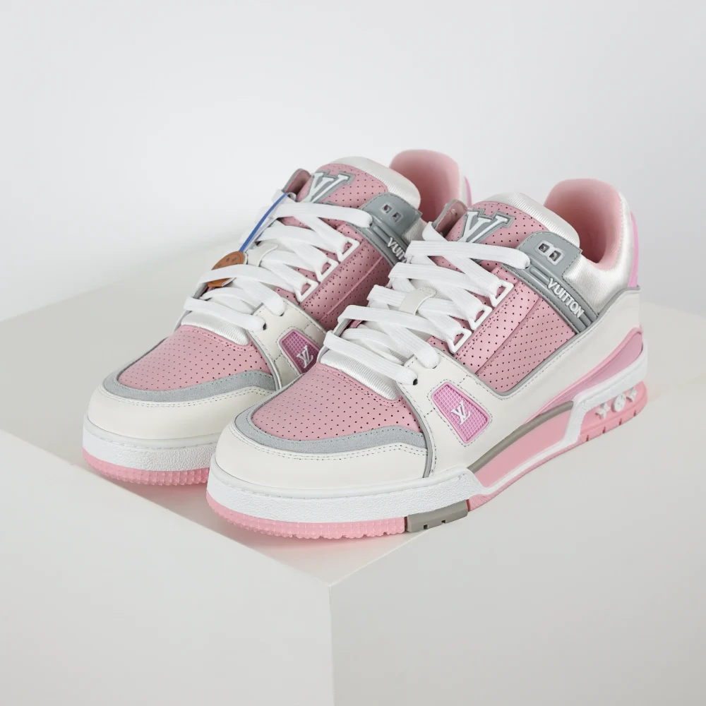 Die Top-Version des Trainer Sneaker „Pink and White“
