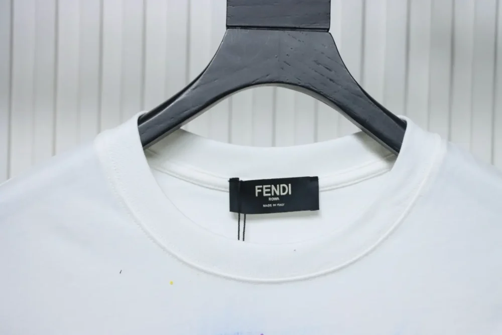 FD-Stickerei Doppel-F handbemaltes Inkjet-Kurzarm-T-Shirt – Bild 15