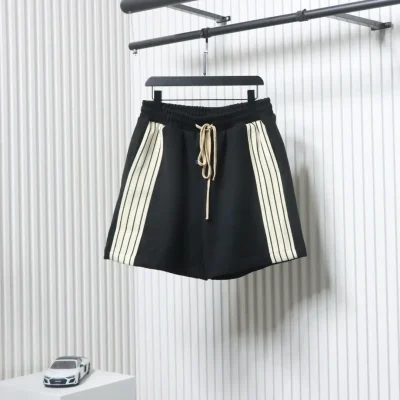 Fear of God Staffel 8 Kollektion Gekochte Wolle Gestreifte Lockere Kurze Gestreifte Bequeme Lockere Freizeitshorts