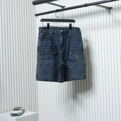 Jeansshorts mit Monogrammprägung für Arbeitskleidung