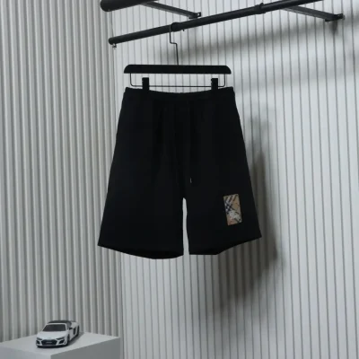 Karierte Shorts mit Warhorse-Label-Patch