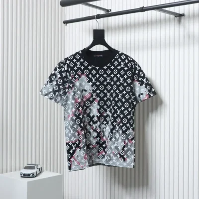 Kurze Ärmel mit einfarbigem Fire Cloud-Print