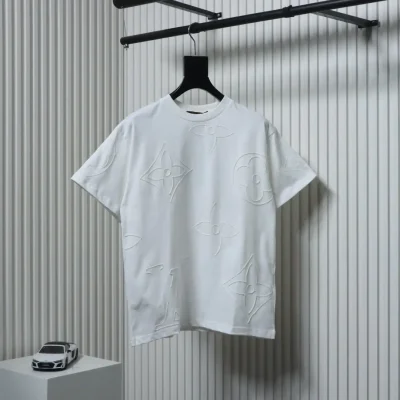 Langes Kurzarm-T-Shirt mit Blumenmuster