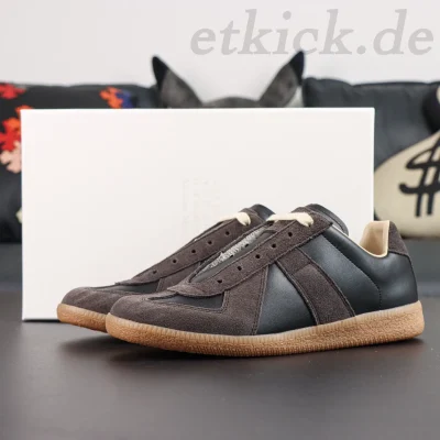 Maison Margiela Kalbsleder Replik Low-Top Fashion Schuhe Braun