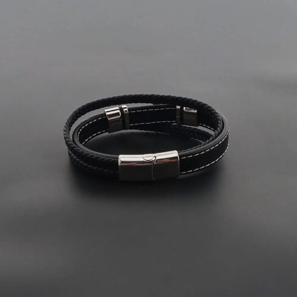 Mehrlagiges Lederarmband – Bild 3