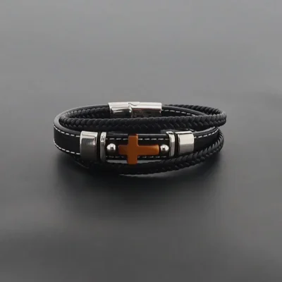Mehrlagiges Lederarmband