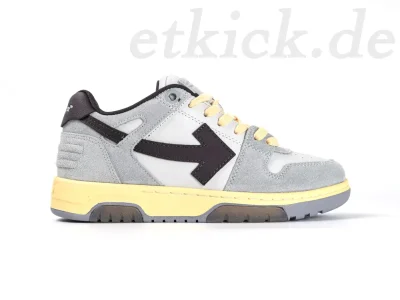 OFF-WHITE Out Of Office OOO Low Tops Hellgrau Anthrazit