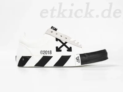 Off-White Low Vulc Weiß Schwarz AW20 Low-Top-Sneaker