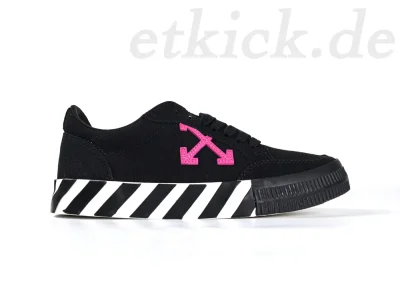 Off White Vulc Low „Schwarz Lila“ Low-Top-Sneaker