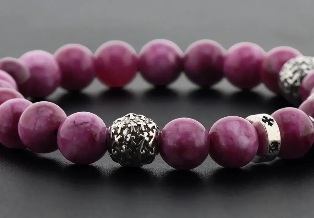 Rhodonit-Armband – Bild 5