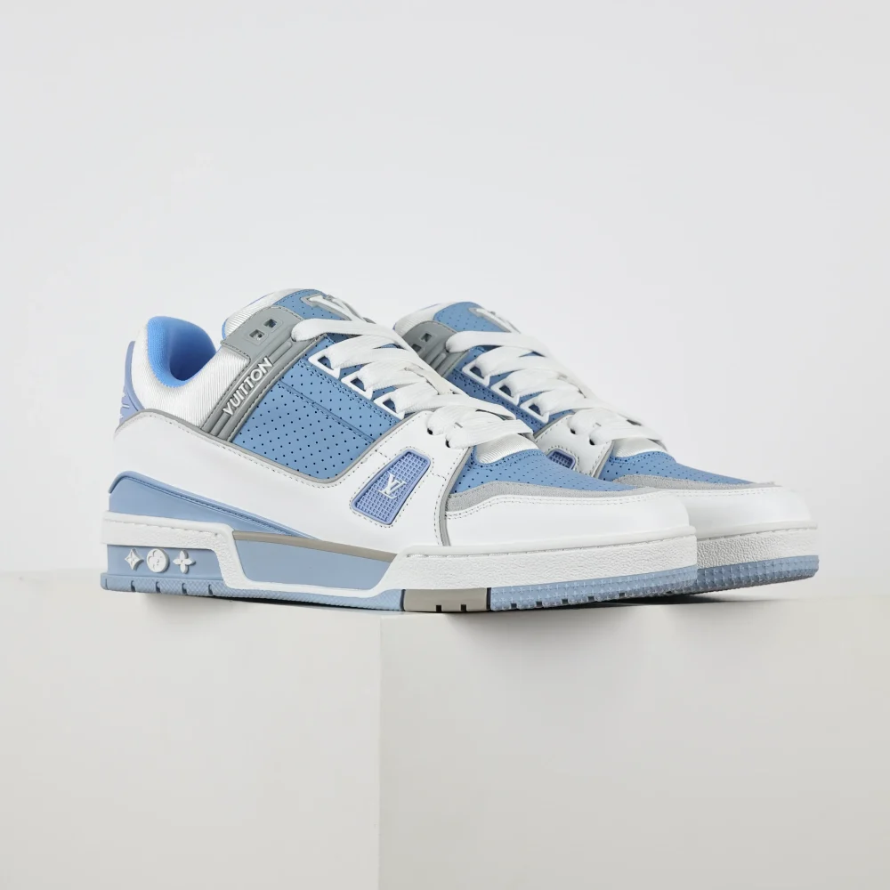 Trainer Sneaker „Blau und Weiß“ – Bild 3