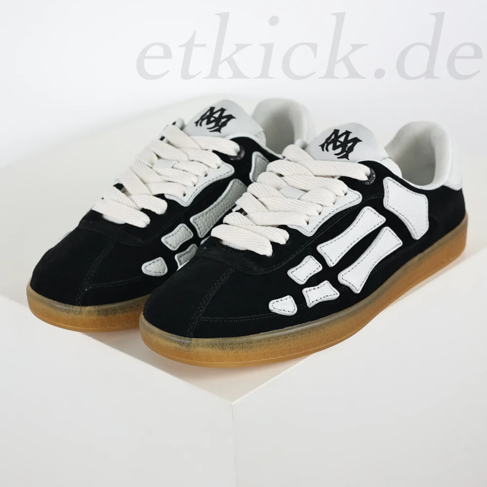 AMIRI Pacifi Bones Sneakers Schwarze Low-Top-Sneaker