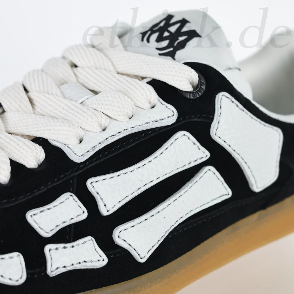 AMIRI Pacifi Bones Sneakers Schwarze Low-Top-Sneaker – Bild 9
