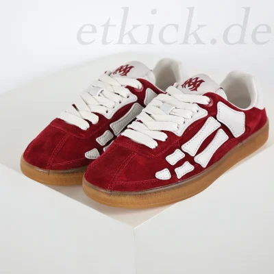 AMIRI Pacific Bones Karminrote Low-Top-Sneaker Rot