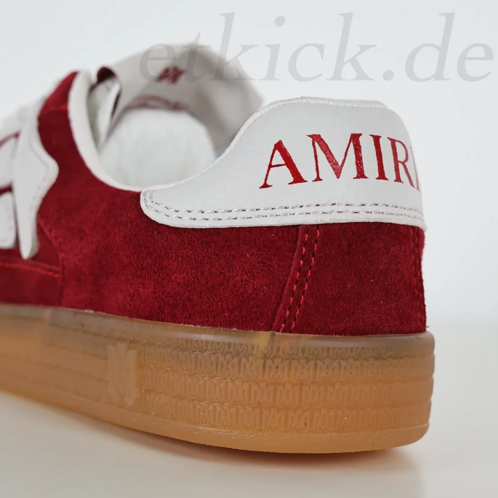 AMIRI Pacific Bones Karminrote Low-Top-Sneaker Rot – Bild 11