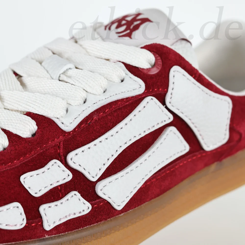 AMIRI Pacific Bones Karminrote Low-Top-Sneaker Rot – Bild 10