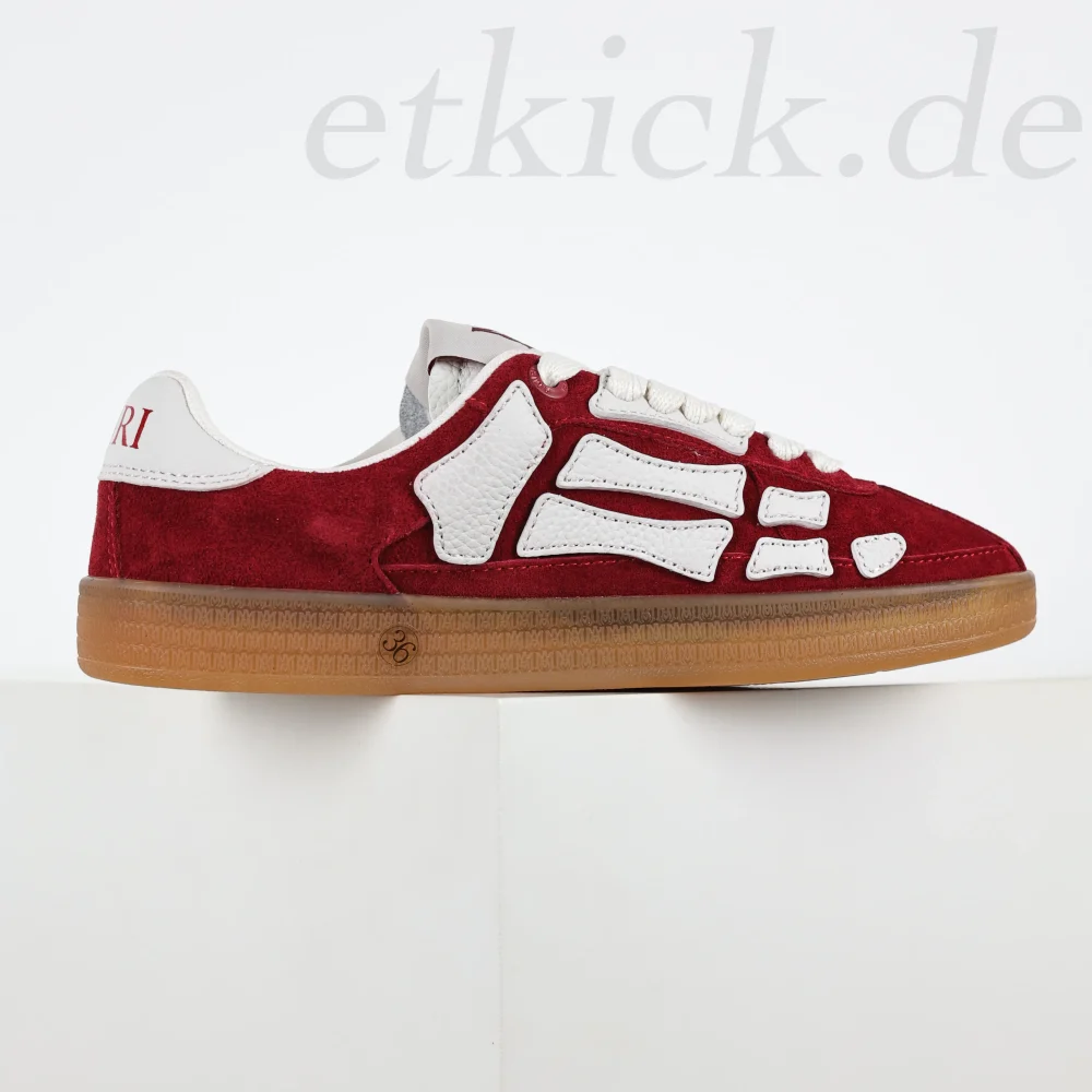 AMIRI Pacific Bones Karminrote Low-Top-Sneaker Rot – Bild 5