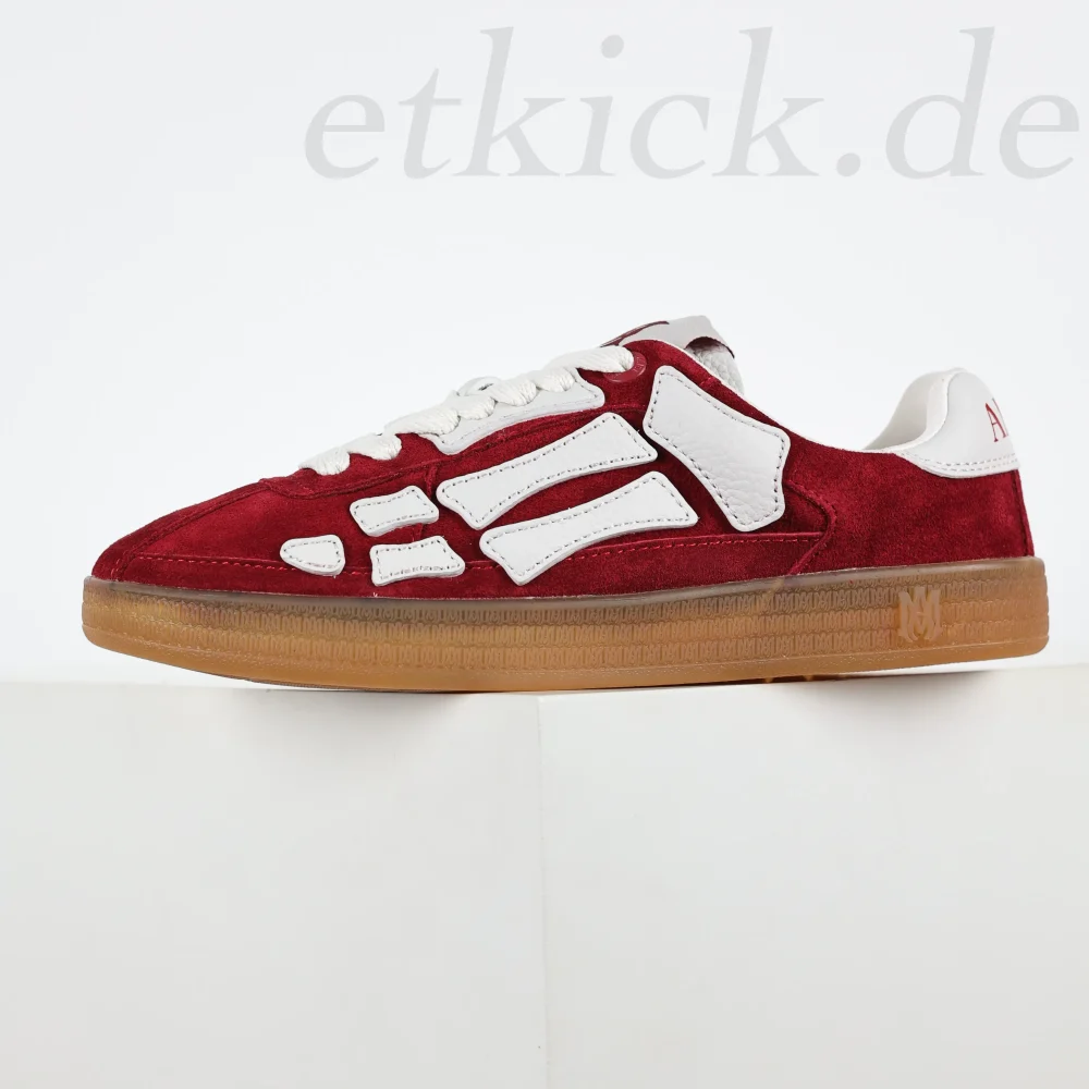 AMIRI Pacific Bones Karminrote Low-Top-Sneaker Rot – Bild 4