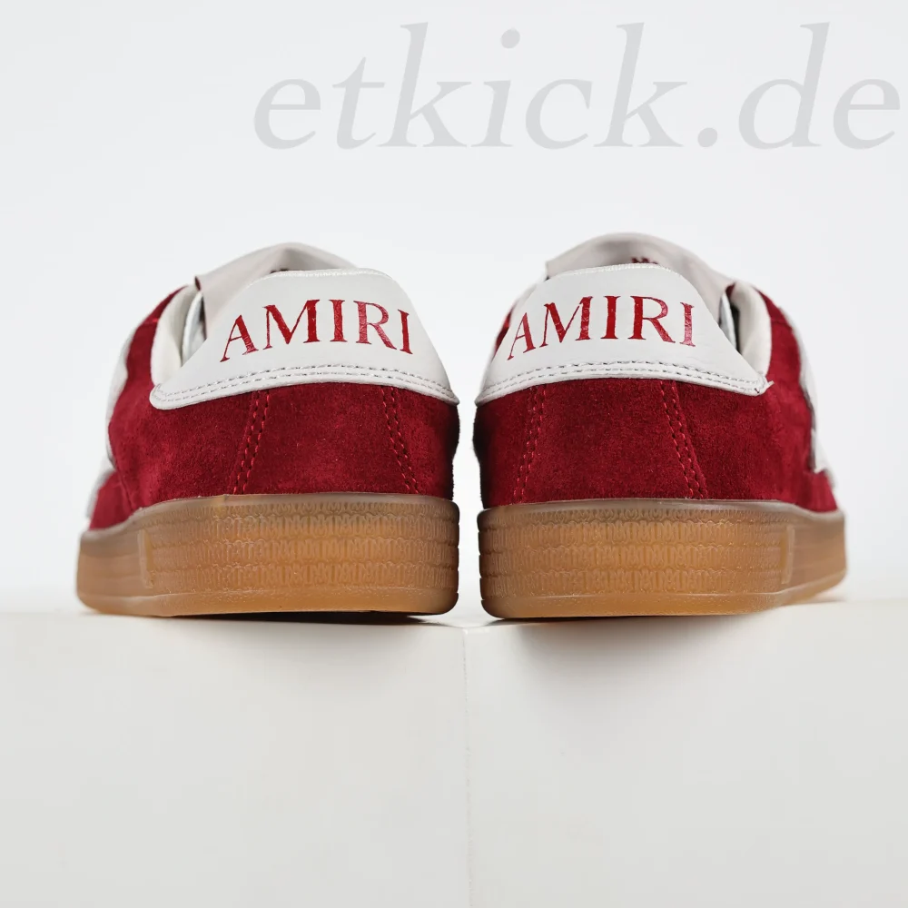 AMIRI Pacific Bones Karminrote Low-Top-Sneaker Rot – Bild 6