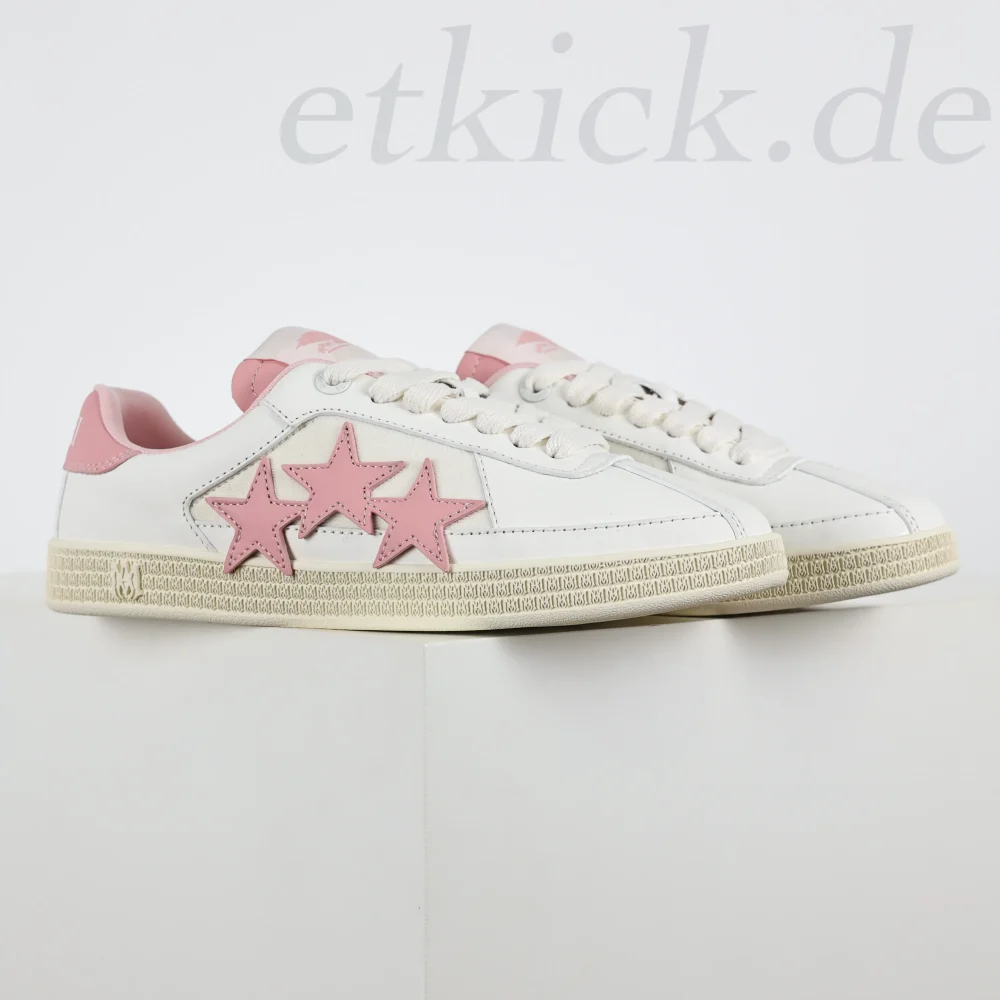 AMIRI Pacific Sneakers Weiß und Rosa – Bild 2