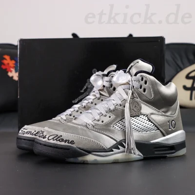 Air Jordan 5 Wings „Mittelgrau-Schwarz“