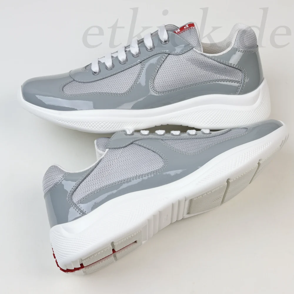 America's Cup Sneakers aus Lackleder-Mix graues Lackleder – Bild 8