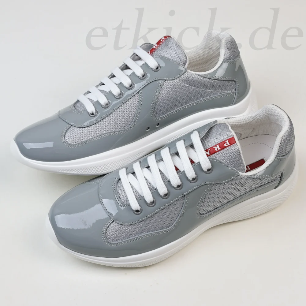 America's Cup Sneakers aus Lackleder-Mix graues Lackleder – Bild 7