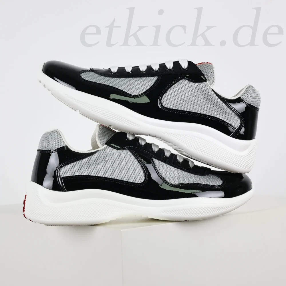 America's Cup Sneakers aus Lackleder-Mix in Schwarz – Bild 7
