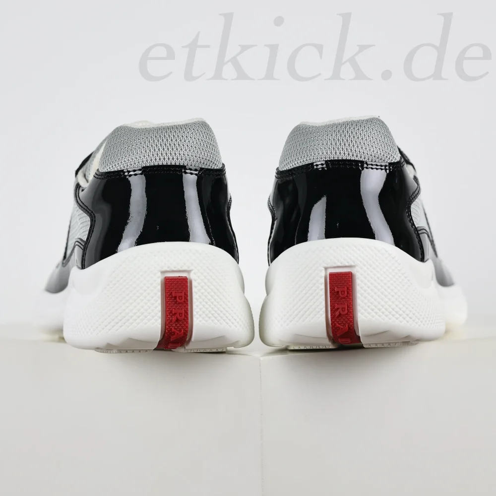 America's Cup Sneakers aus Lackleder-Mix in Schwarz – Bild 4