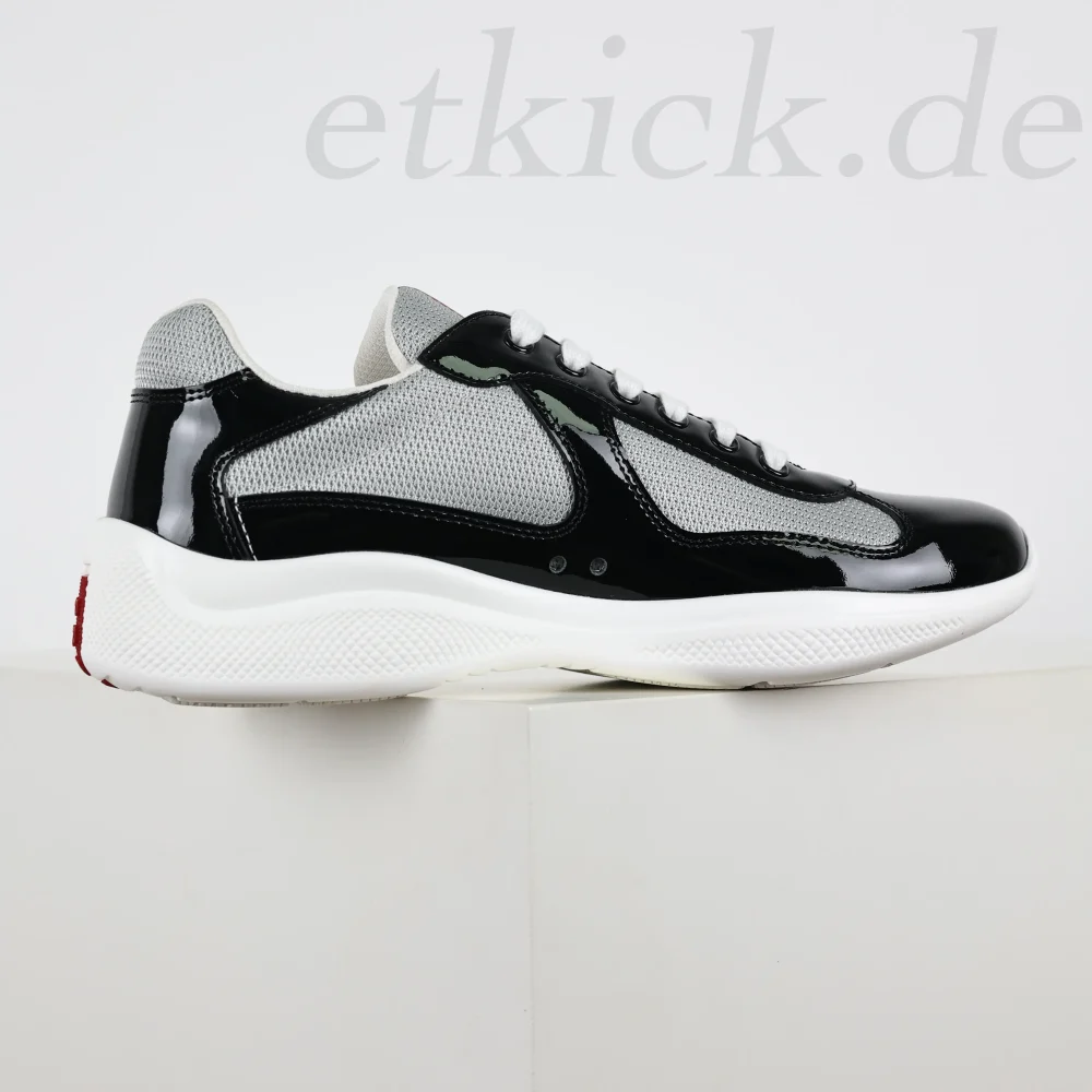 America's Cup Sneakers aus Lackleder-Mix in Schwarz – Bild 9