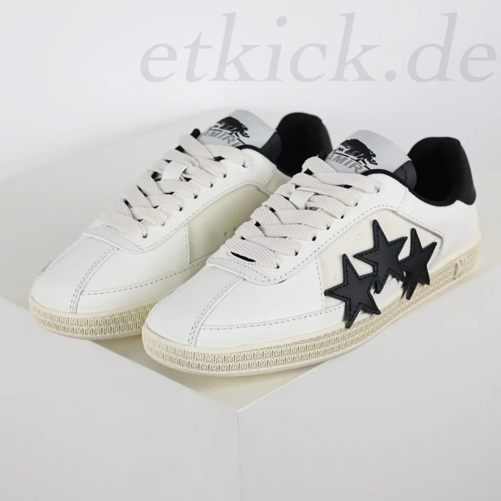 Amiri Pacific Stars Weiß Schwarz Low-Top-Sneaker